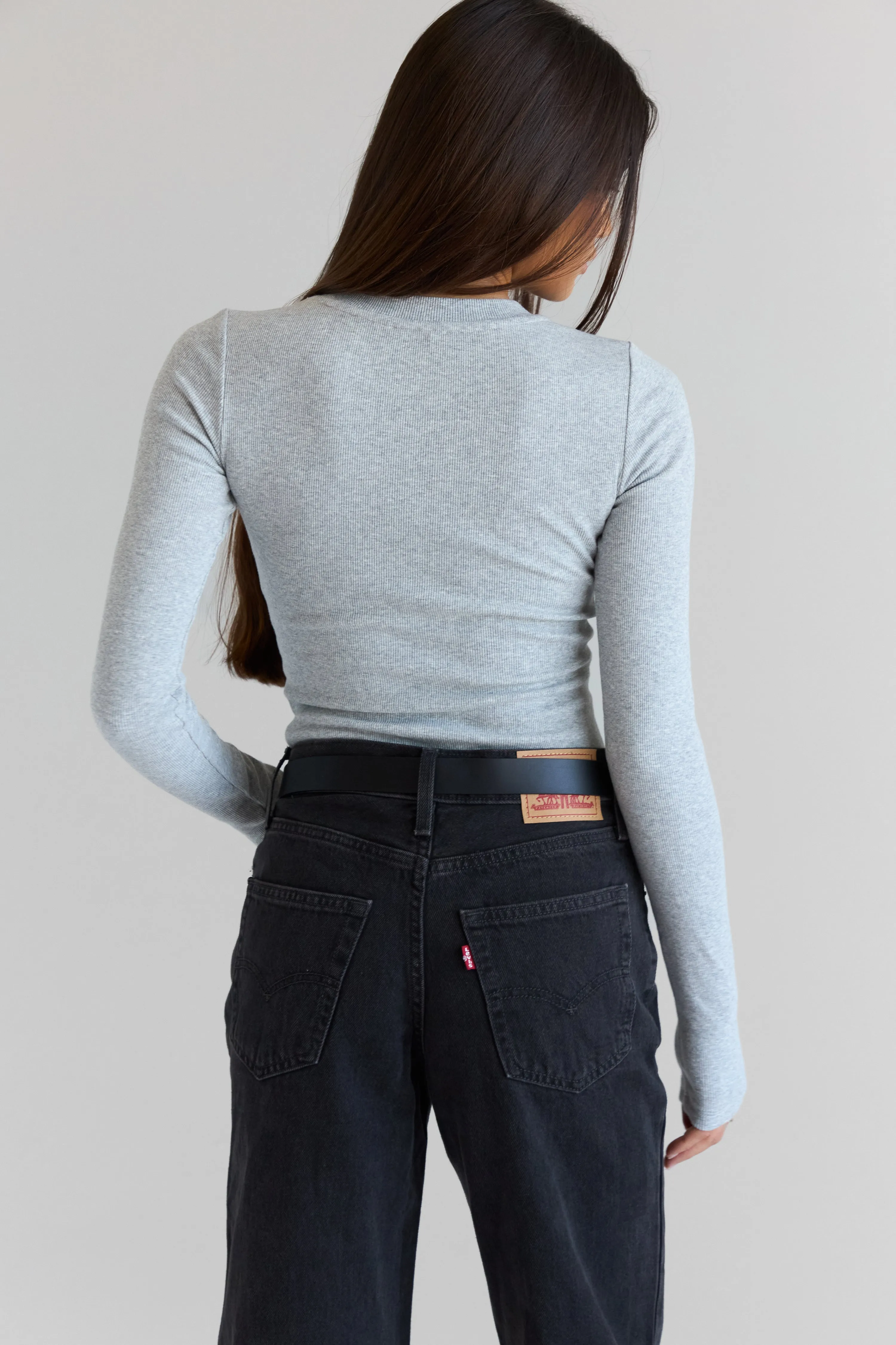 Ribbed Long Sleeve Top