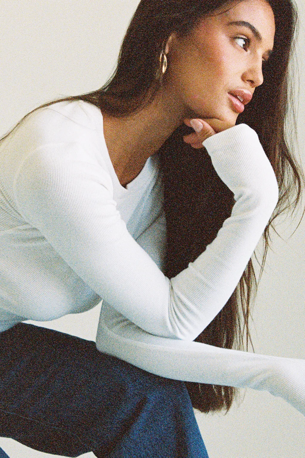 Ribbed Long Sleeve Top