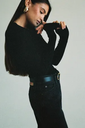 Ribbed Long Sleeve Top