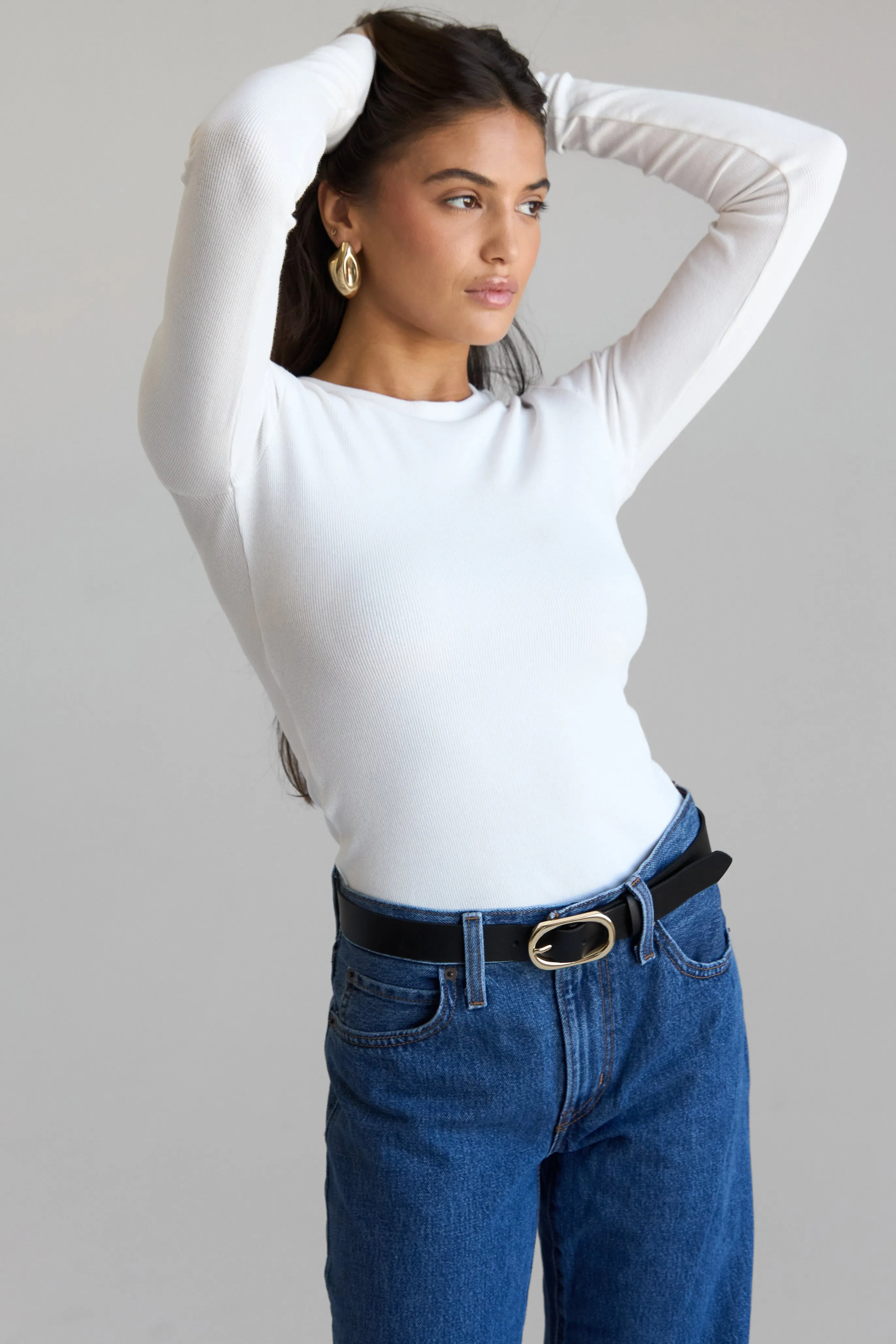 Ribbed Long Sleeve Top
