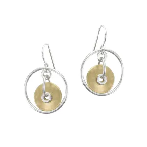 Rings with Cutout Disc and Rings Earring