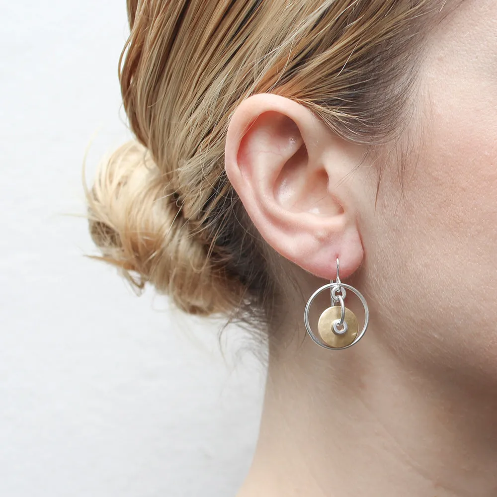 Rings with Cutout Disc and Rings Earring