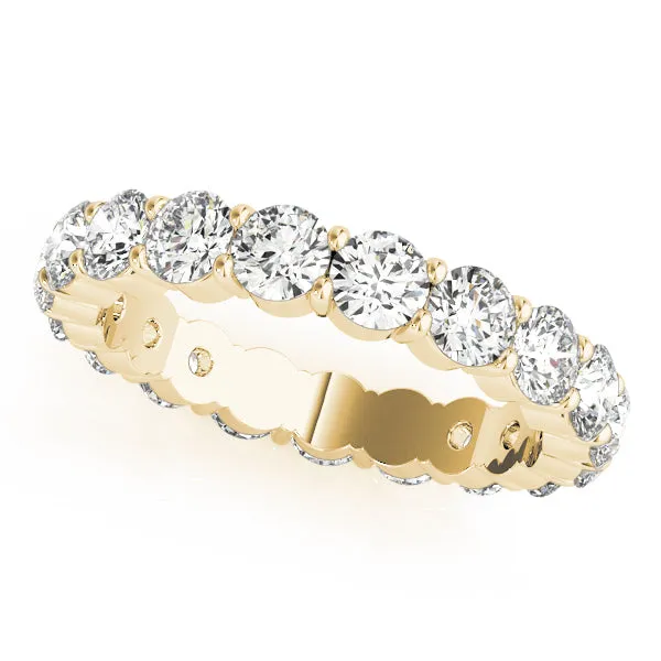 Round Diamond Eternity Wedding Band