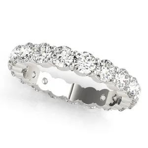 Round Diamond Eternity Wedding Band