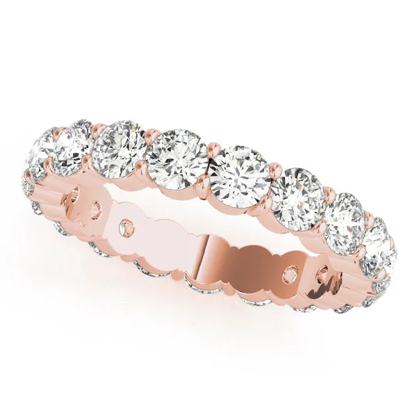 Round Diamond Eternity Wedding Band