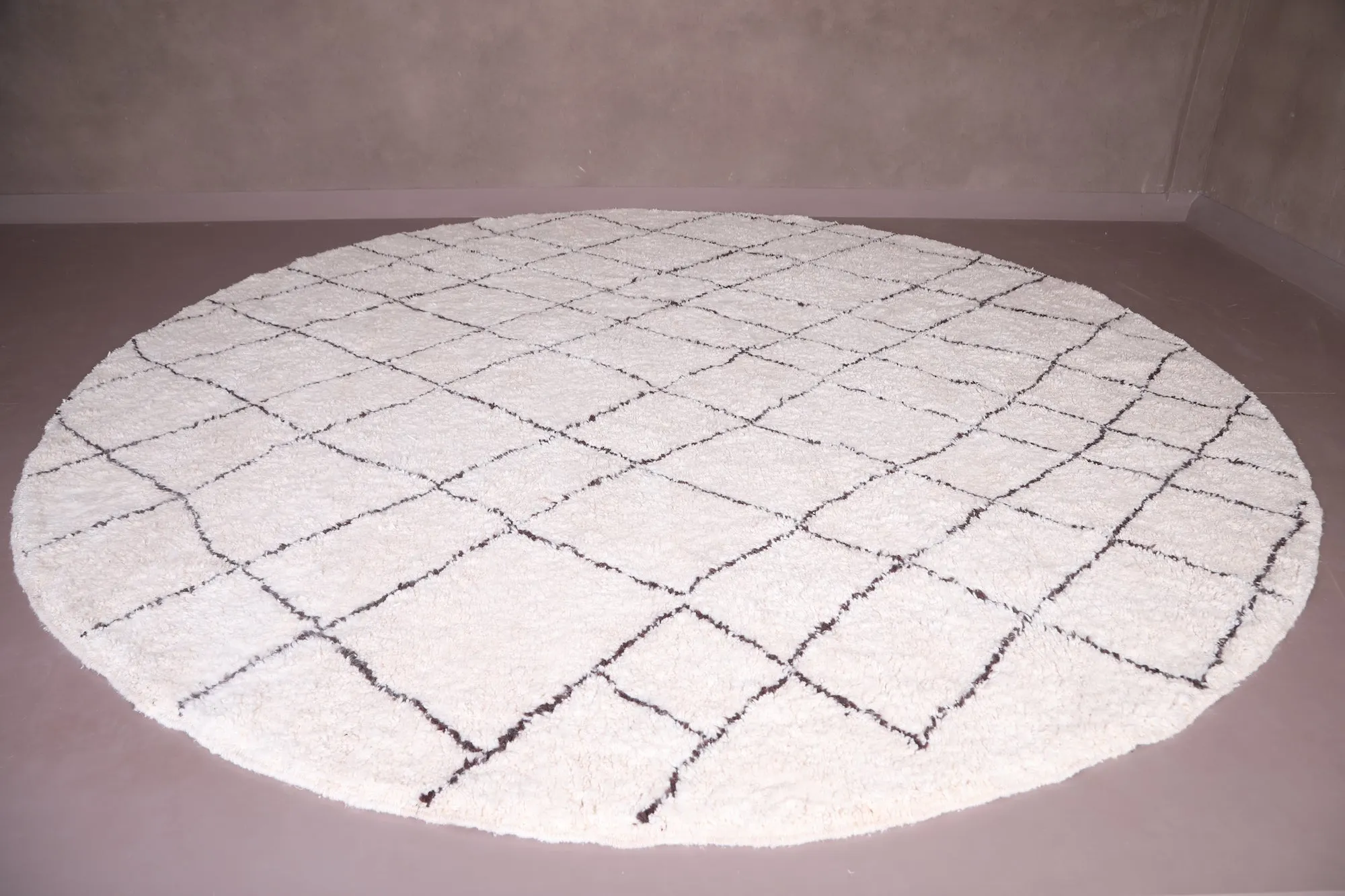 Round moroccan rug - custom rounded berber rug
