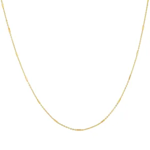 Rounded Bar Chain Necklace