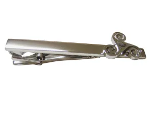 Rounded Celtic Design Square Tie Clip