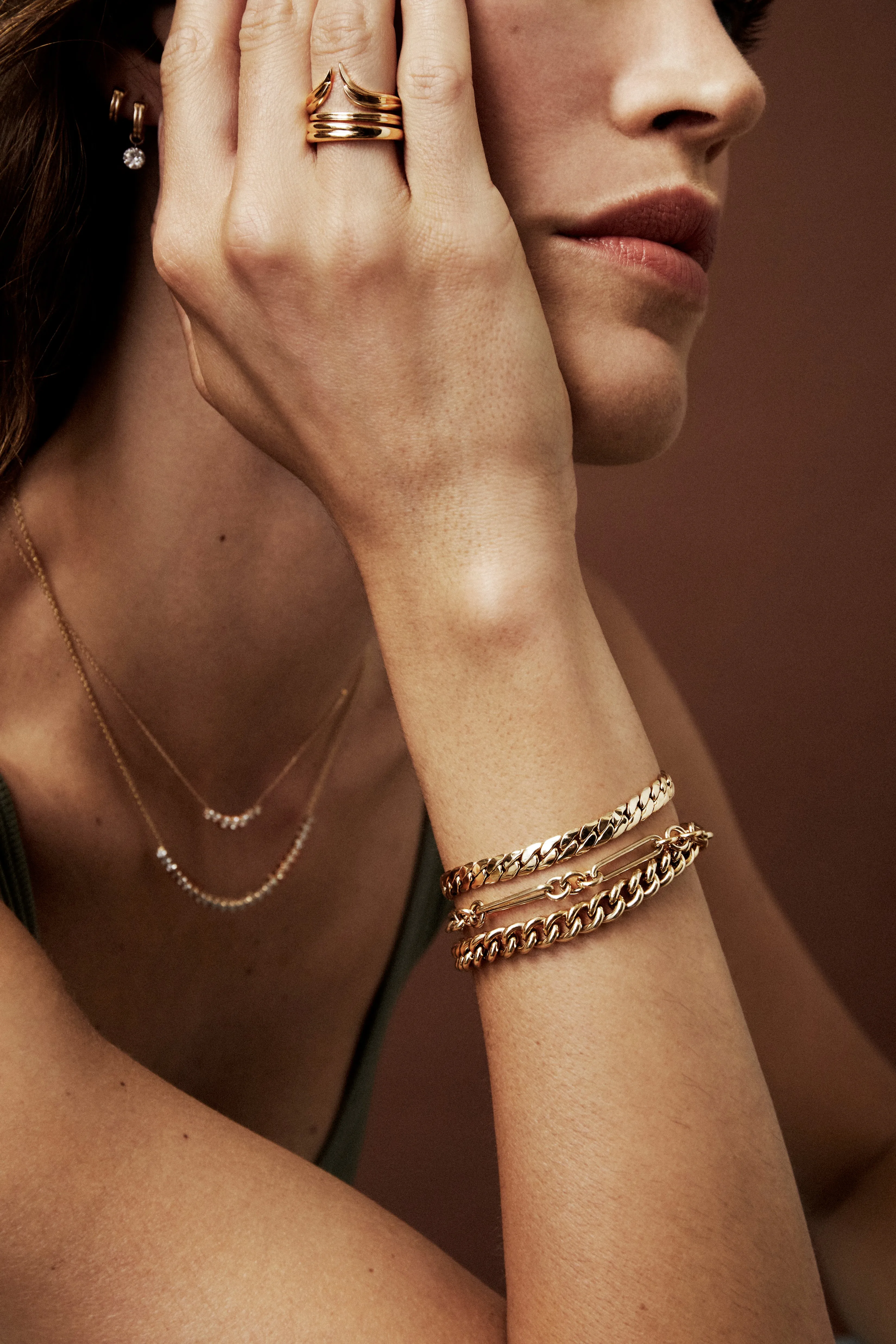 Rounded Chain Link Bracelet