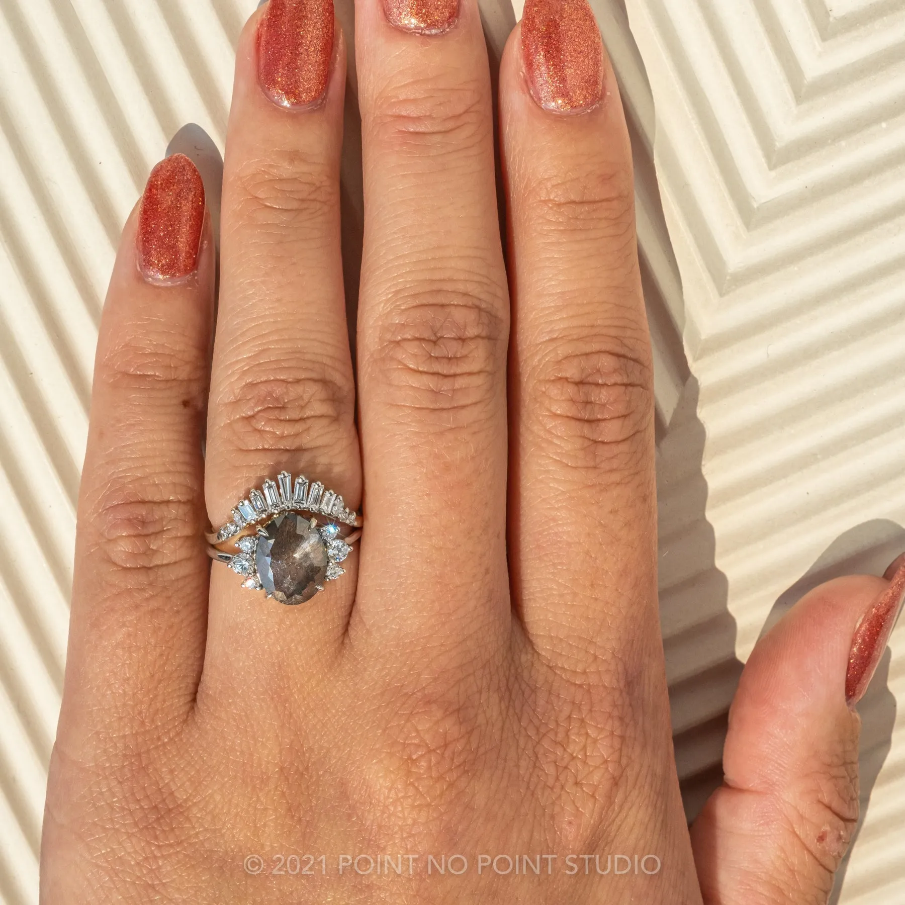 Rounded Contour Carly Wedding Band, Platinum