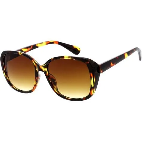 ROUNDED EDGE SUNGLASSES IN BLACK | ALPHONSINA