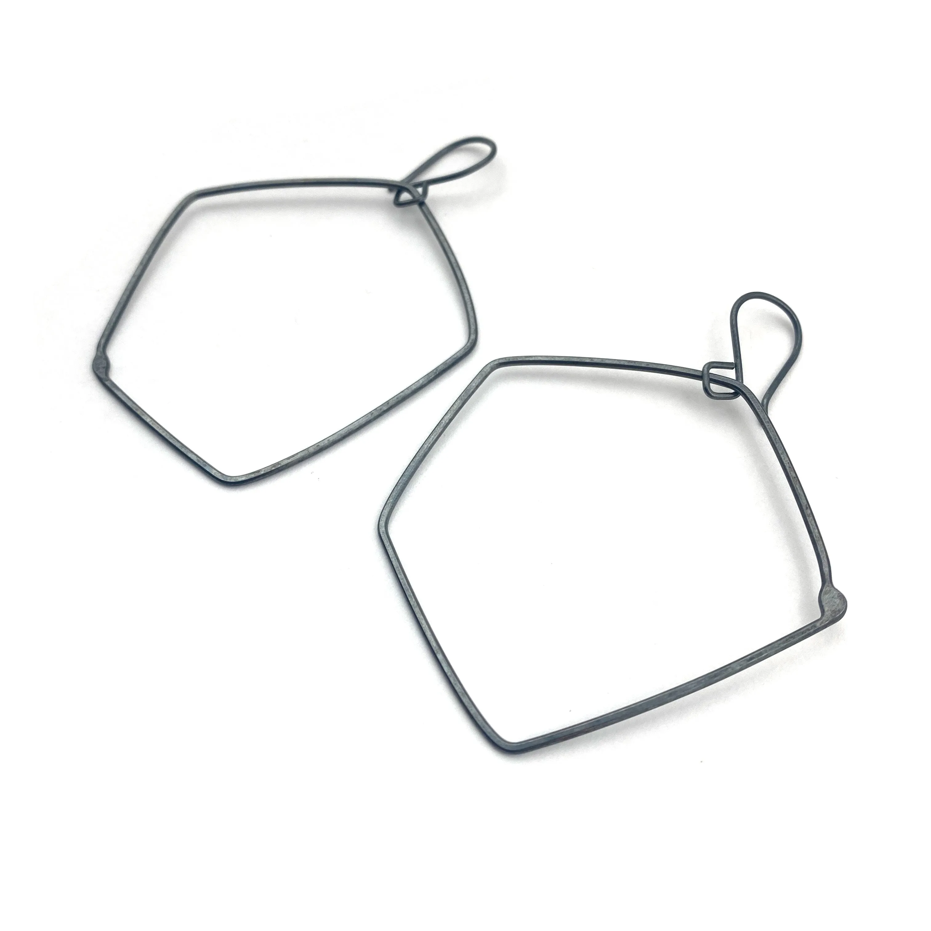 Rounded Pentagonal Earrings
