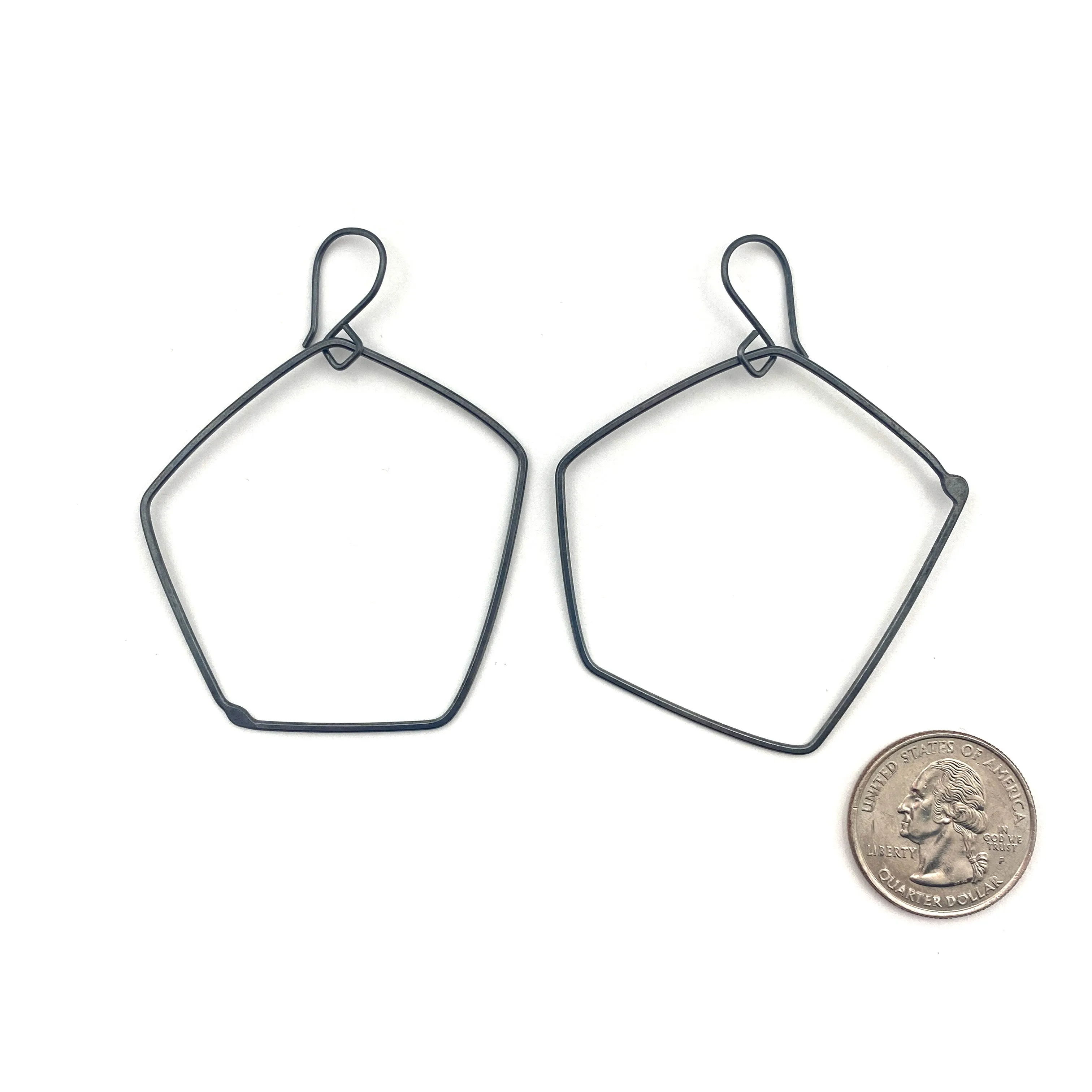 Rounded Pentagonal Earrings
