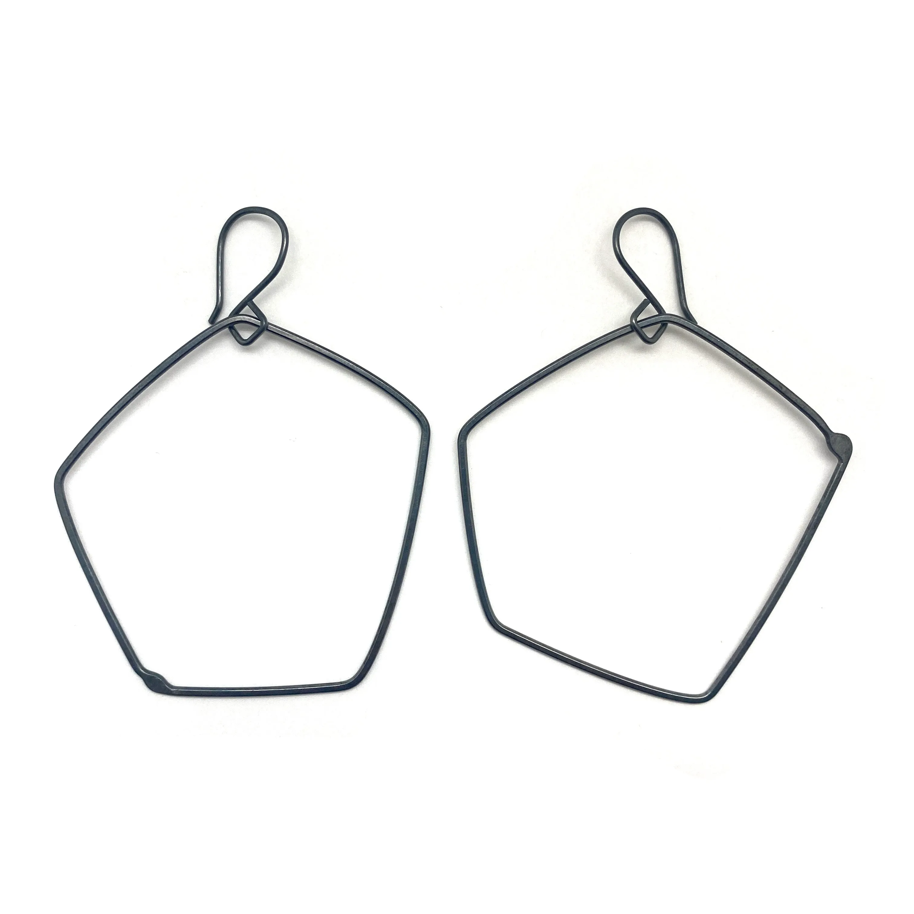 Rounded Pentagonal Earrings