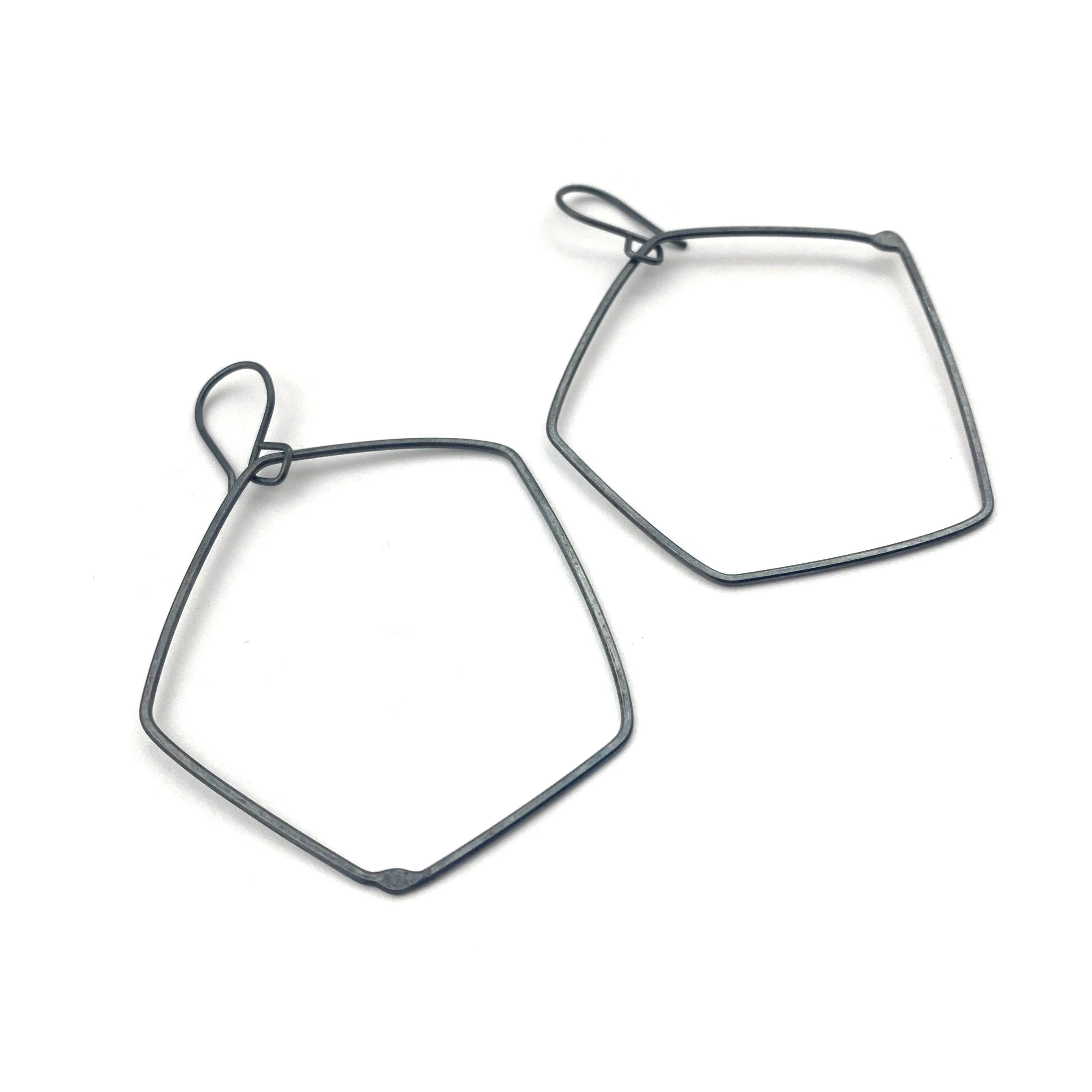 Rounded Pentagonal Earrings