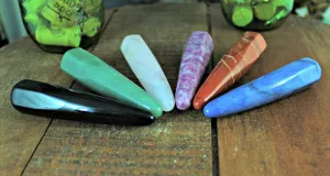 Rounded Polished Tapered Stone Wands; FB1942