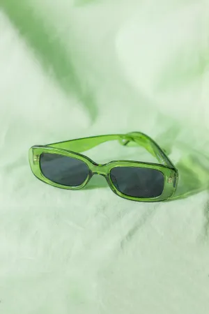 Rounded Rectangle 90s Look Sunglasses