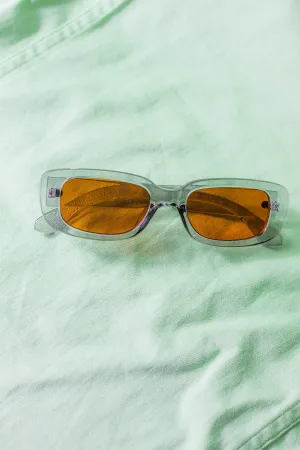 Rounded Rectangle 90s Look Sunglasses