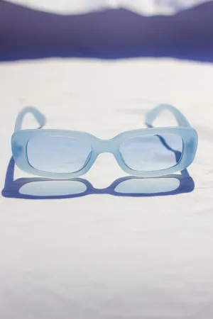 Rounded Rectangle 90s Look Sunglasses