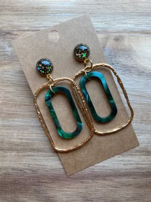 Rounded Rectangle Earrings