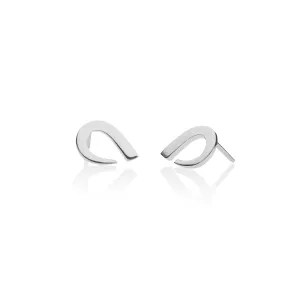Rounded Silver Earrings