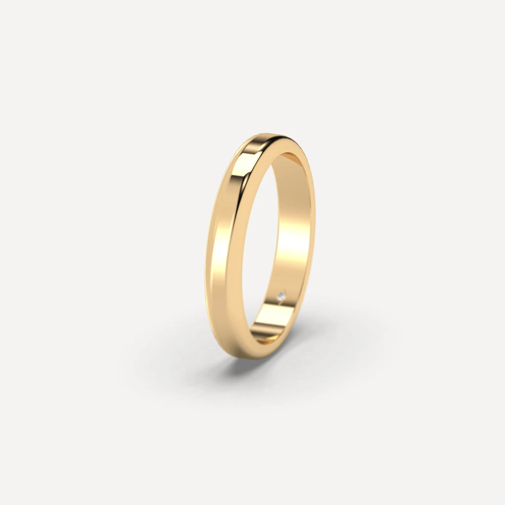 Rounded Wedding Band For Him & Her