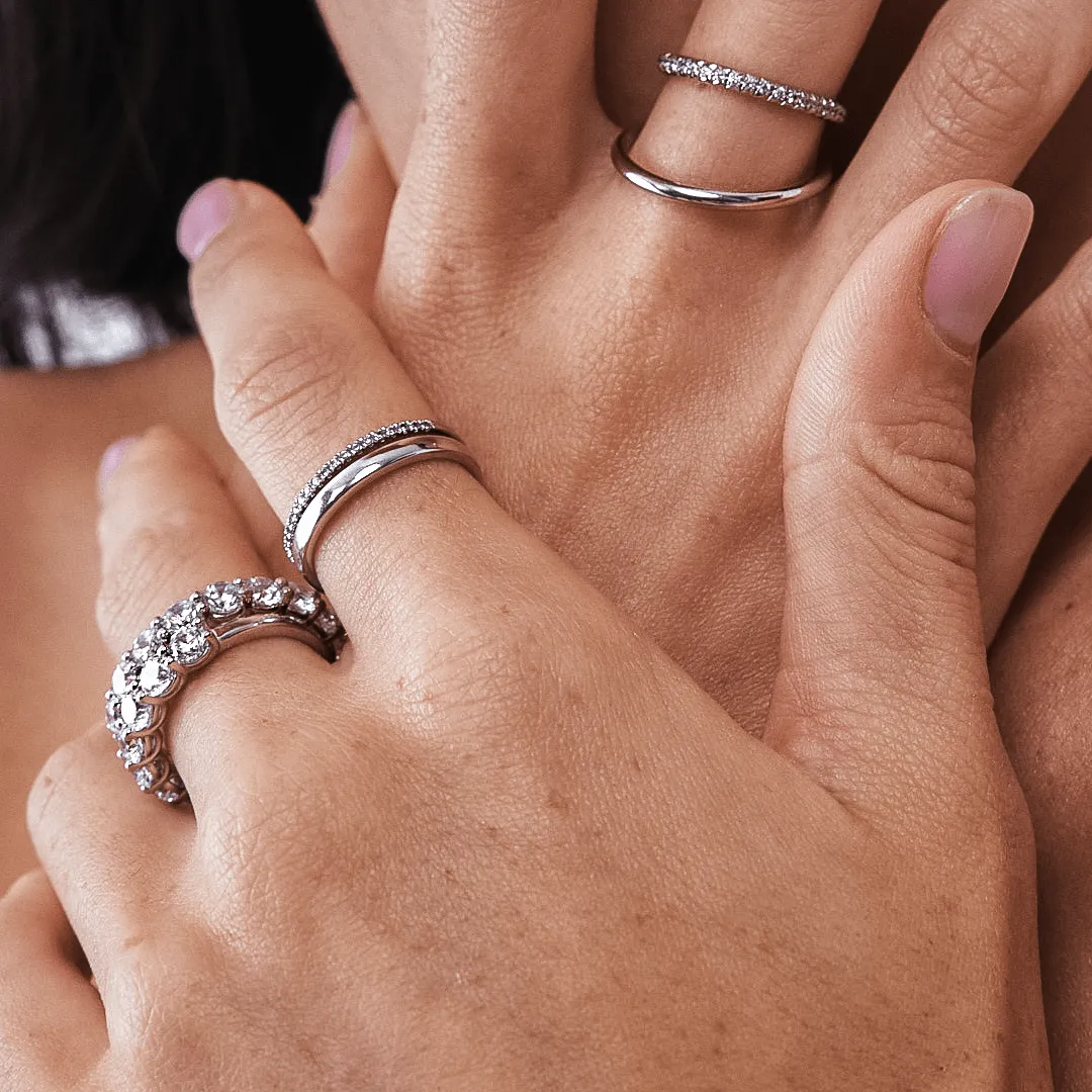 Rounded Wedding Band For Him & Her