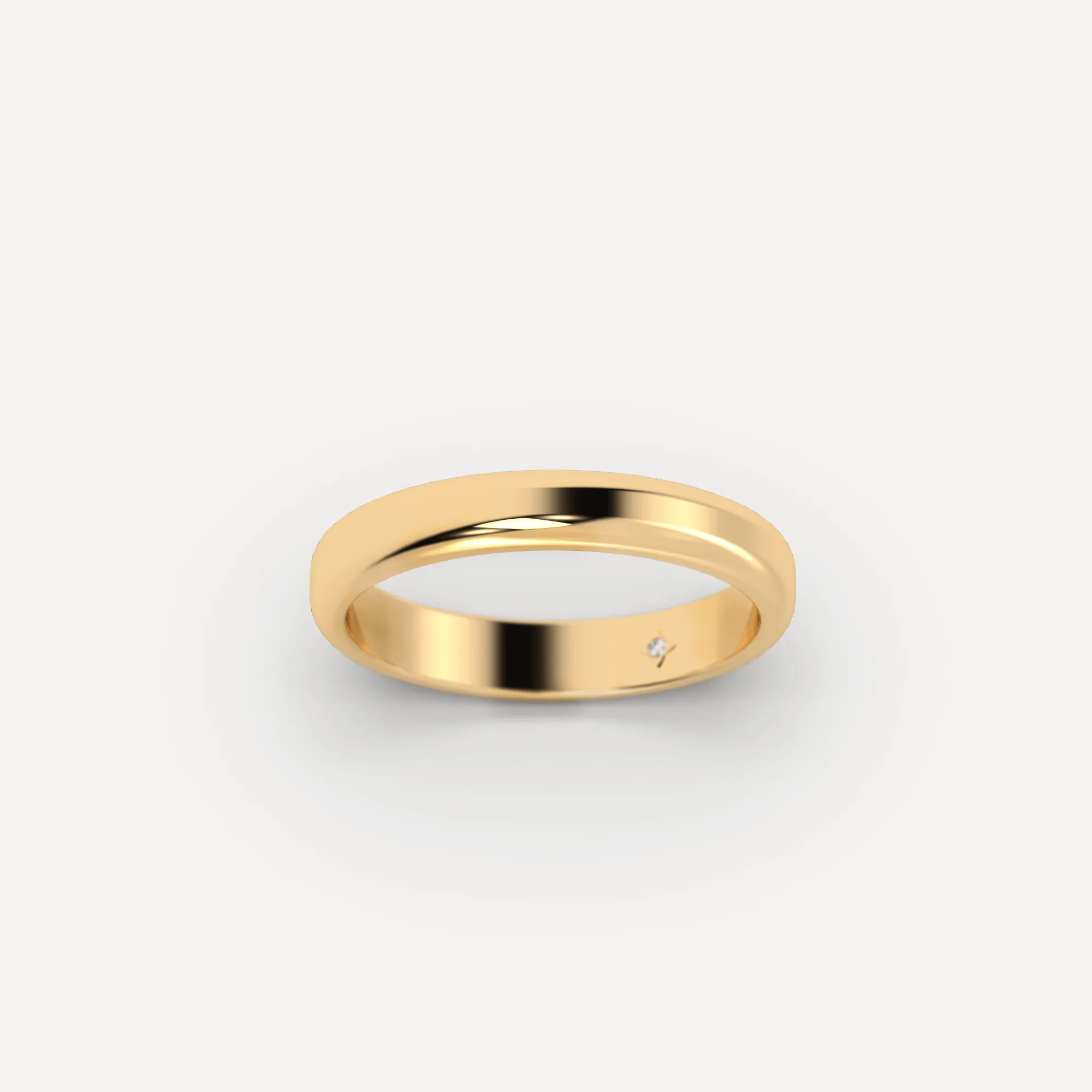 Rounded Wedding Band For Him & Her