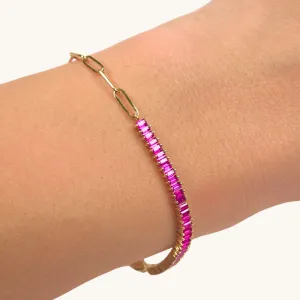 Ruby Linked Up Chain Bracelet