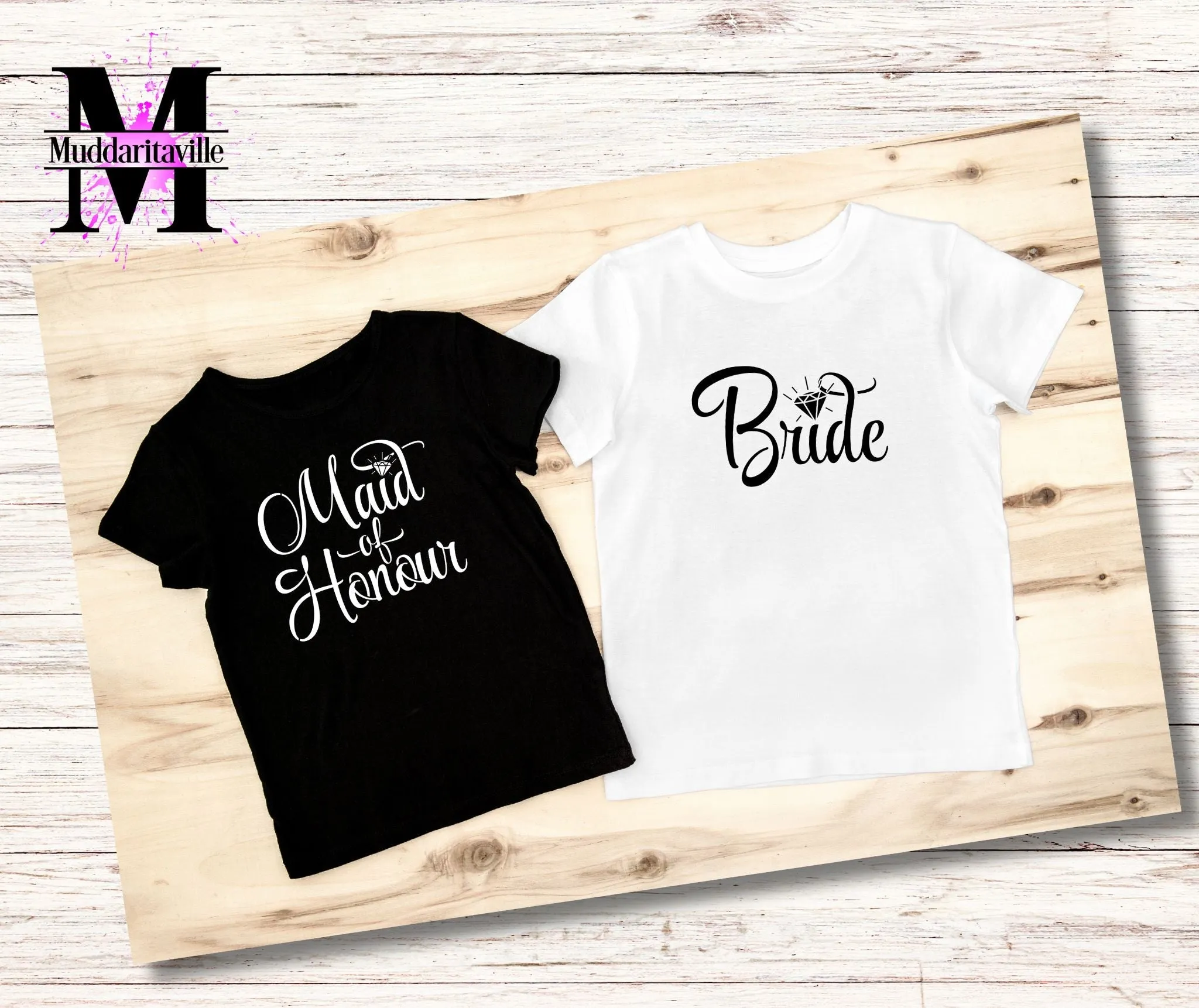 S0878 Wedding Party or Bachelorette set for t-shirts and Totes