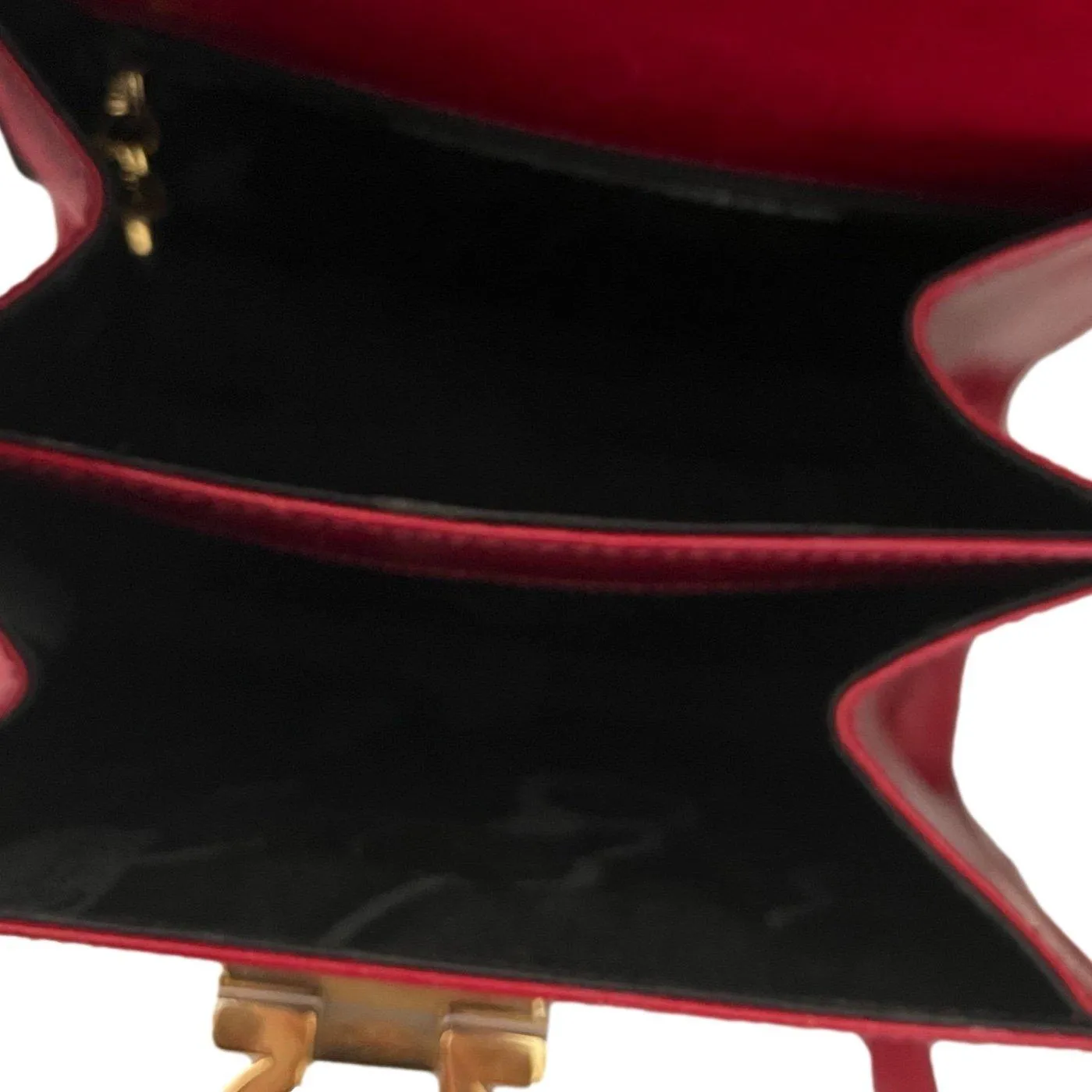 Salvatore Ferragamo Red Structured Top Handle Bag