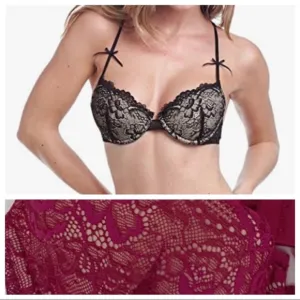 Samantha Chang Magenta Lace T-back bra