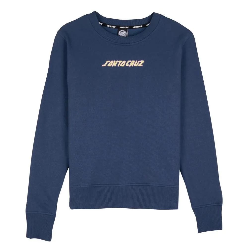 Santa Cruz Womens Crew Tubular Garden Crew - Navy