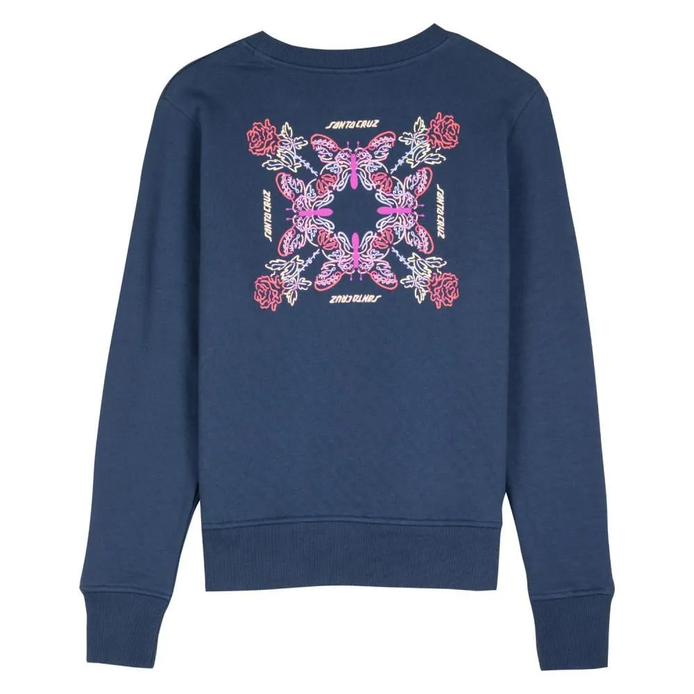 Santa Cruz Womens Crew Tubular Garden Crew - Navy