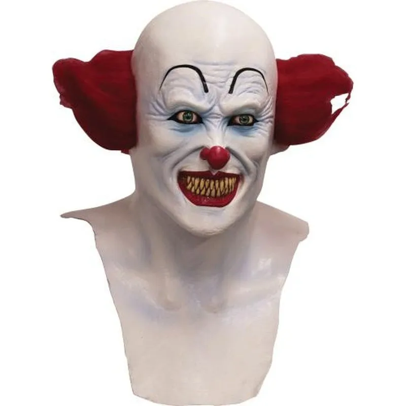 Scary Clown Mask Including Neck