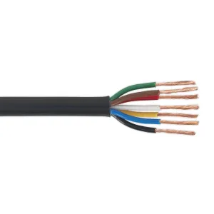 Sealey Automotive Cable Thin Wall 7 x 0.75mm² 24/0.20mm 30m Black