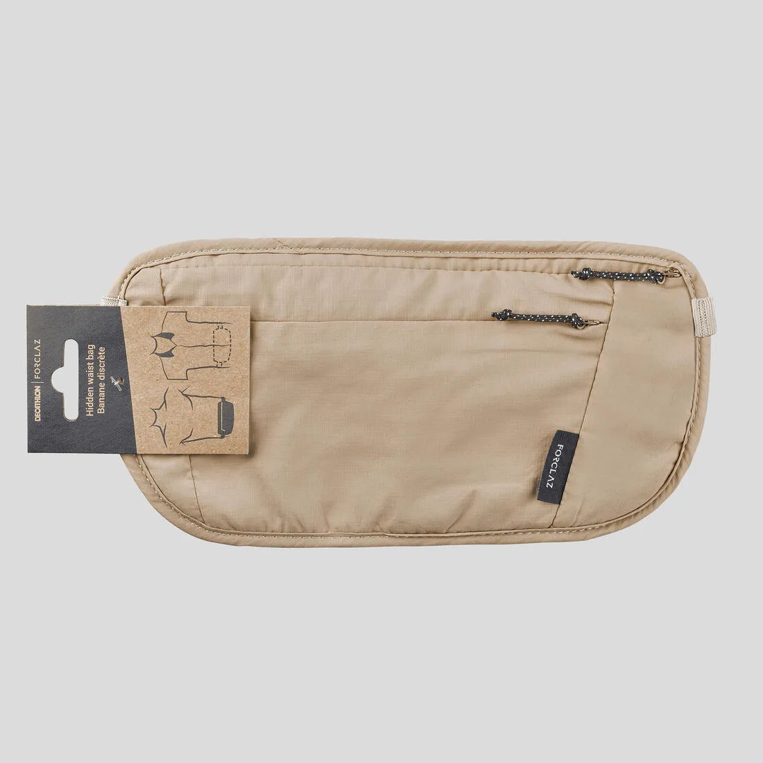 Secured Travel Bum Bag - Beige