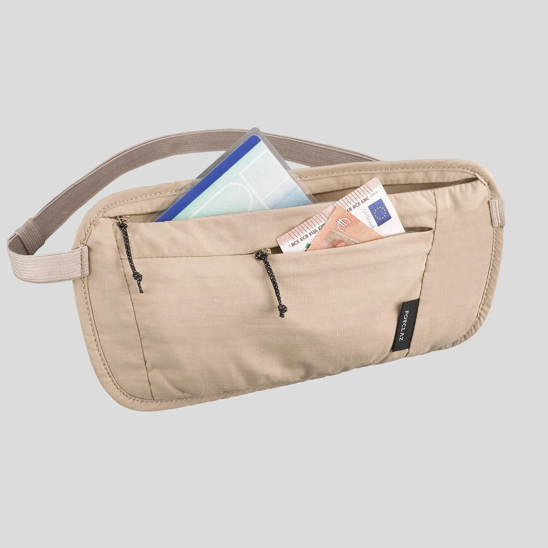 Secured Travel Bum Bag - Beige