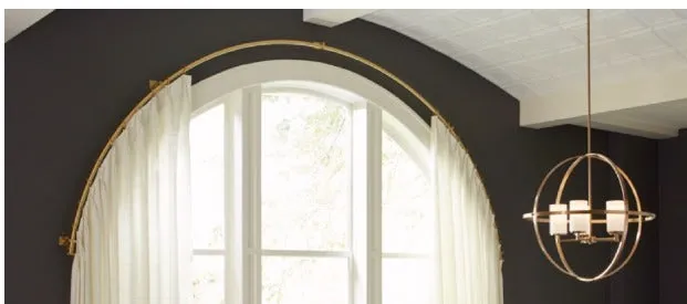 Select Metal Continuous Curved Arched Pole, Up to 12ft Length