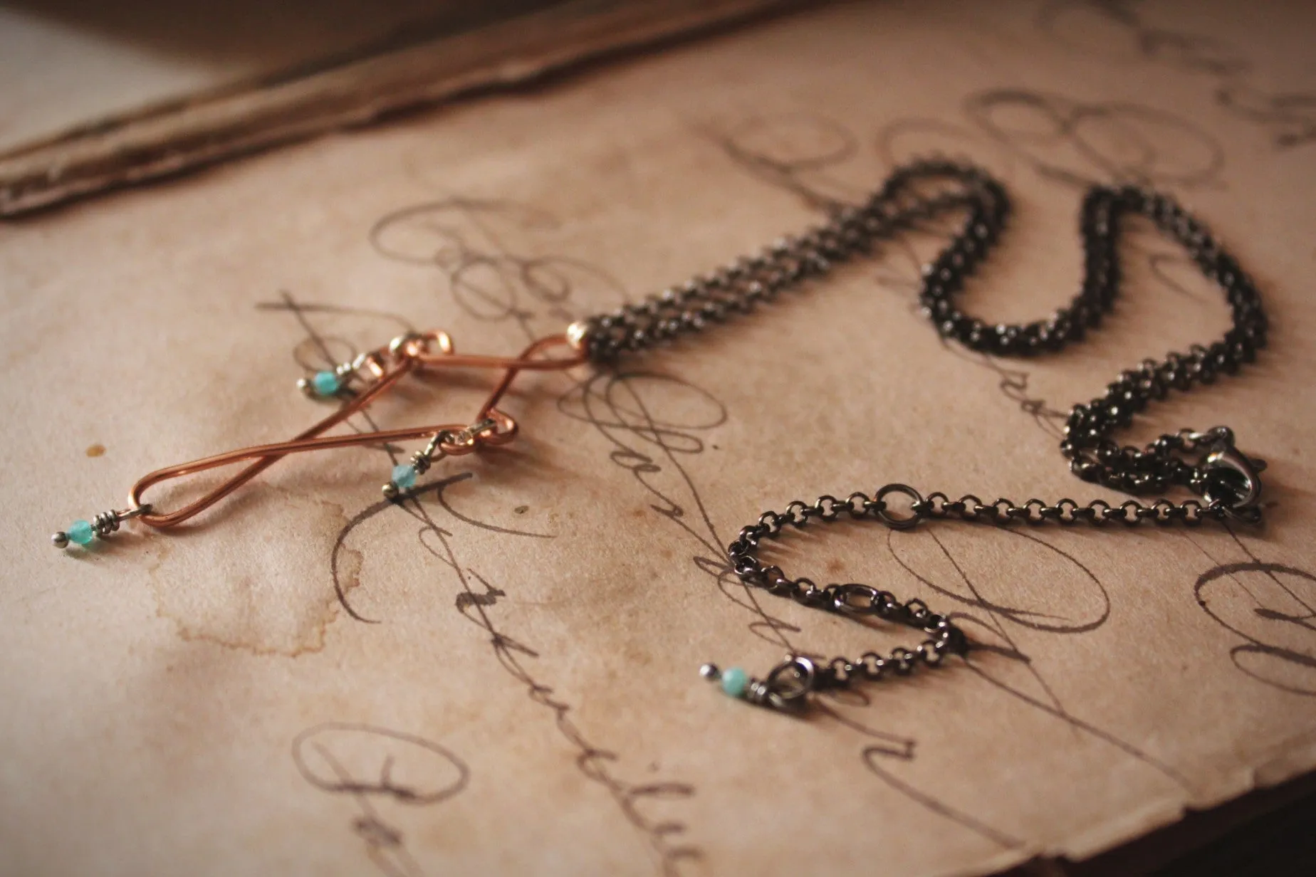 Selkie | Amazonite. Hand-formed Pendant Necklace.