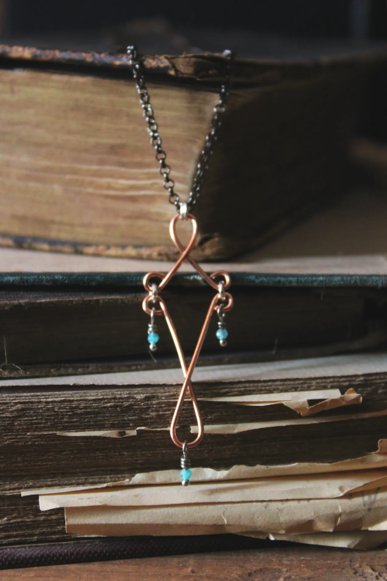 Selkie | Amazonite. Hand-formed Pendant Necklace.