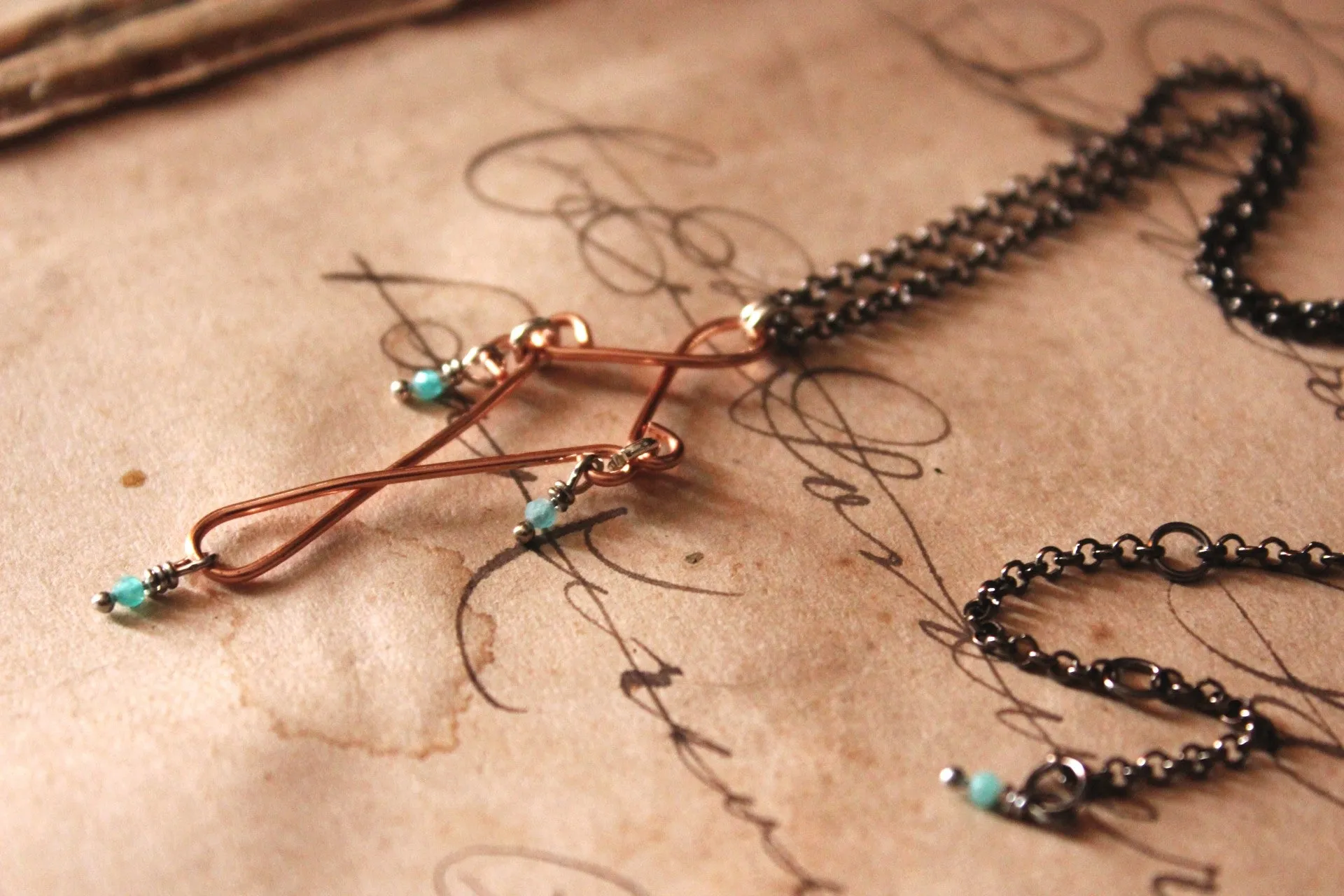 Selkie | Amazonite. Hand-formed Pendant Necklace.