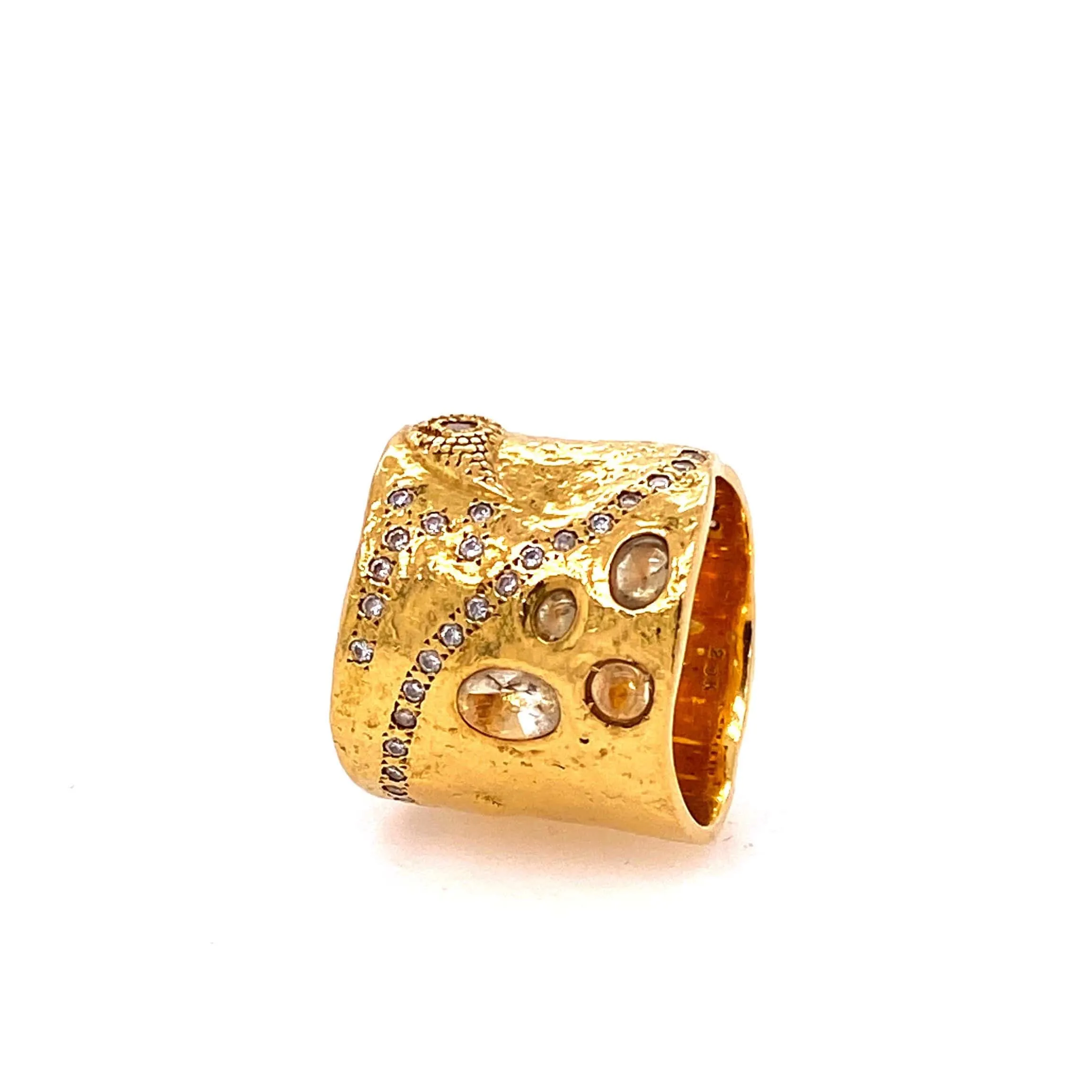 serenity olive quartz ring