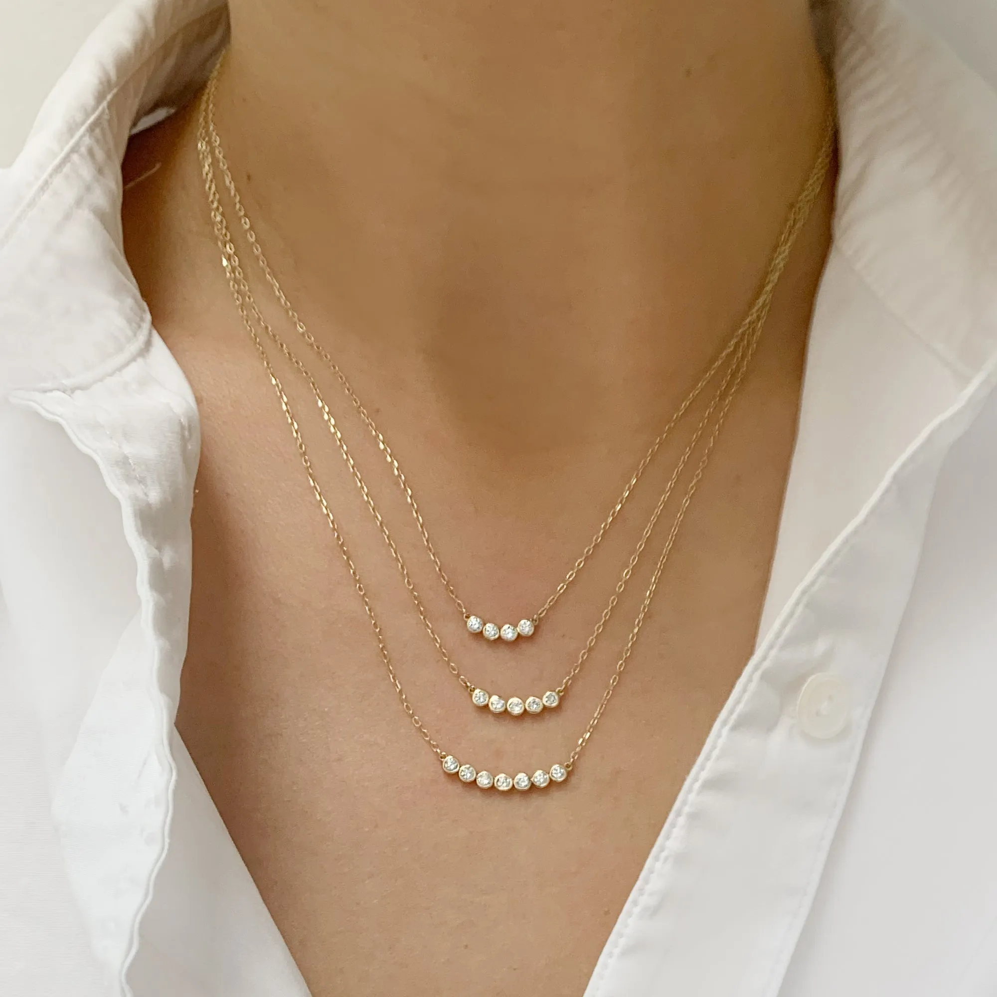 Seven Diamond Necklace