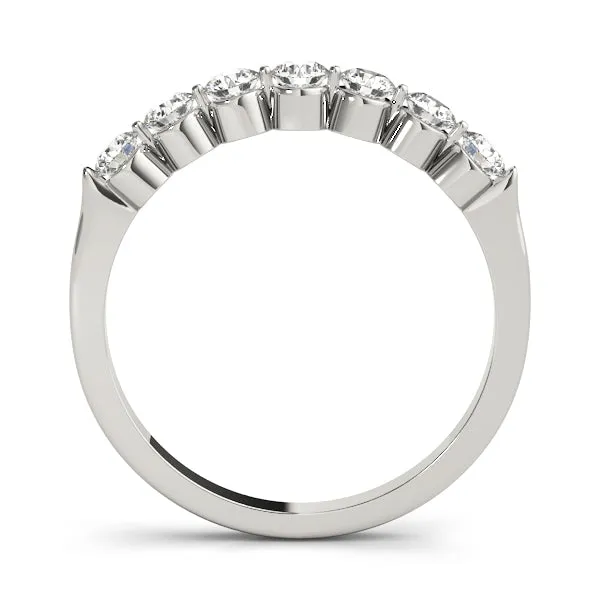 Seven Round Bezel Set Diamond Wedding Band
