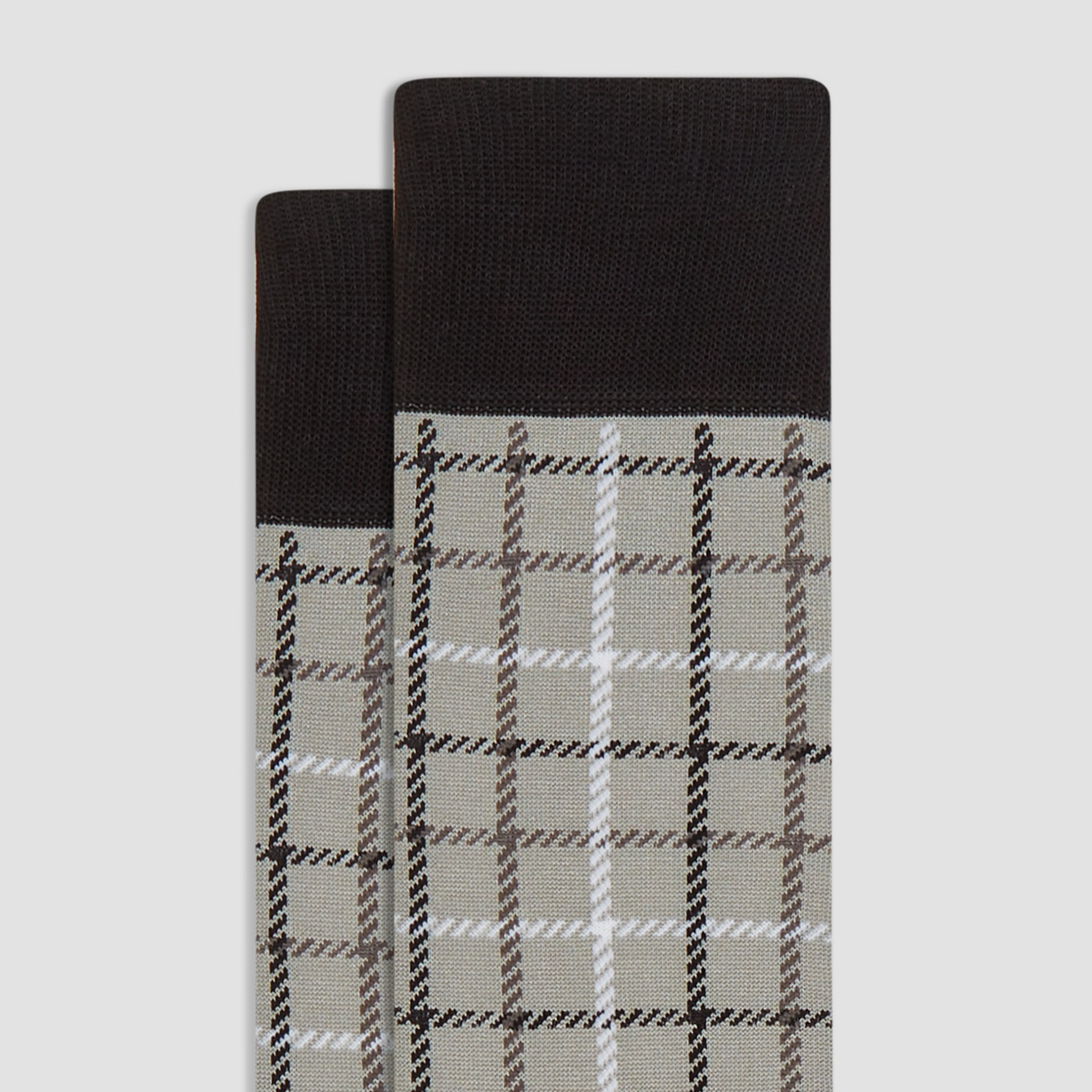 Shepherd's Check Mid-Calf Socks
