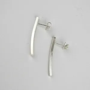 Silver Bar Earrings