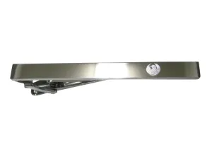 Silver Toned Etched Sleek Rising Phoenix Tie Clip