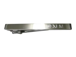 Silver Toned Etched Sleek Stellar Lumens Coin XLM Cryptocurrency Blockchain Tie Clip