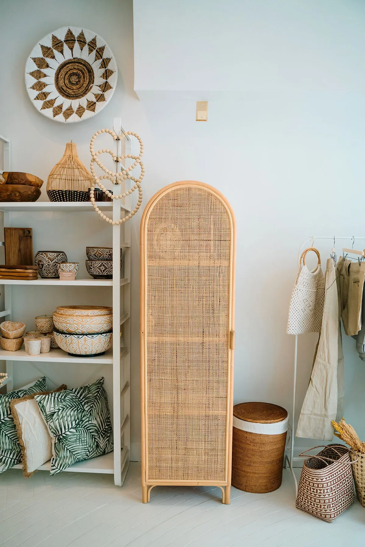 Single Arched Bedroom Armoire Closet